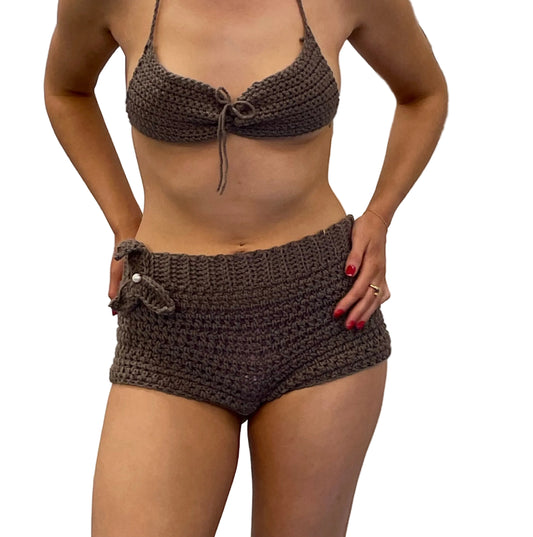 1 of 1 Booty Shorts and bralet.⋆˚꩜｡